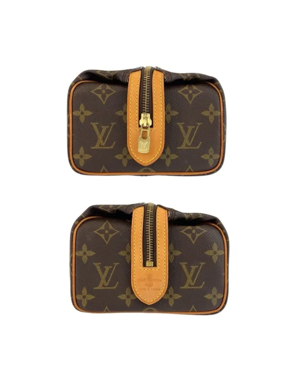 Louis Vuitton Monogram Trousse Pat Presion Brown Pouch Multi - Picture 8 of 9